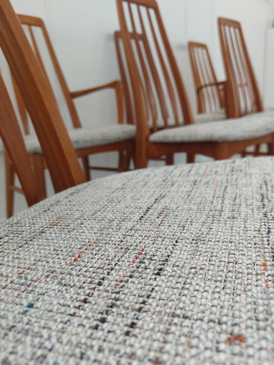 Image 1 of Juego de 6 sillas "EVA" de Niels Koefoed - restauradas.