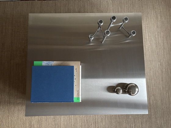 Image 1 of Silver Minimalist designer coffee table