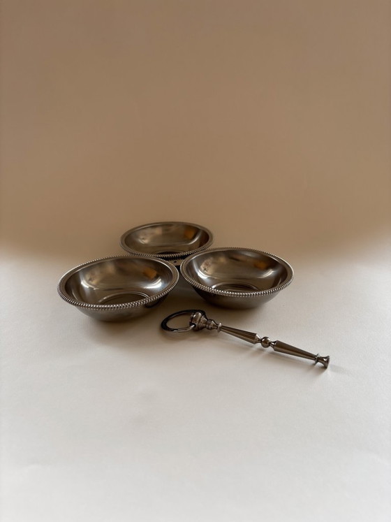 Image 1 of Serveur trois bols vintage Jean Couzon