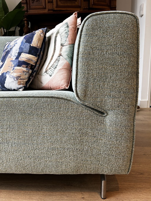 Canapé moderne 2,5 places turquoise