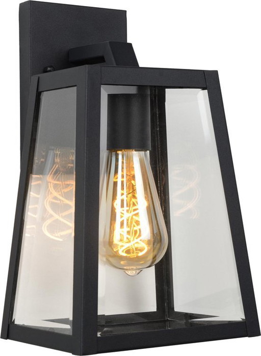 Lucide MATSLOT - Applique murale - 1x E27 - IP23 - Noir