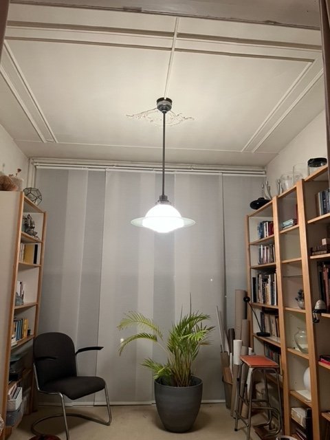 Lampe suspendue Saturn des années 1930