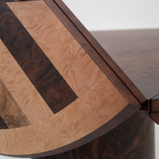 Image 1 of Bauhausly Table ROUND/SQUARE QUAD0 Walnut mix – Simple Table, Amazing Function