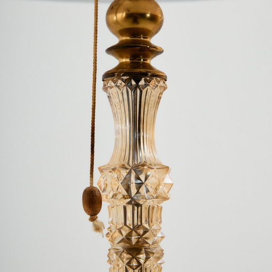 Image 1 of MK10968 Brass and Crystal Floor Lamp