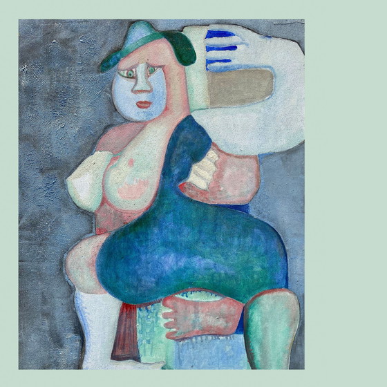 Image 1 of Expressionist and erotic composition by N.Boéri Véfour. France 80's