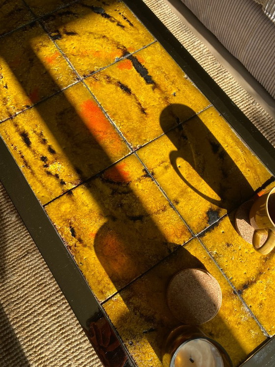 Retro Coffee table: Chrome with stone/tiles (photo 3 of 16)