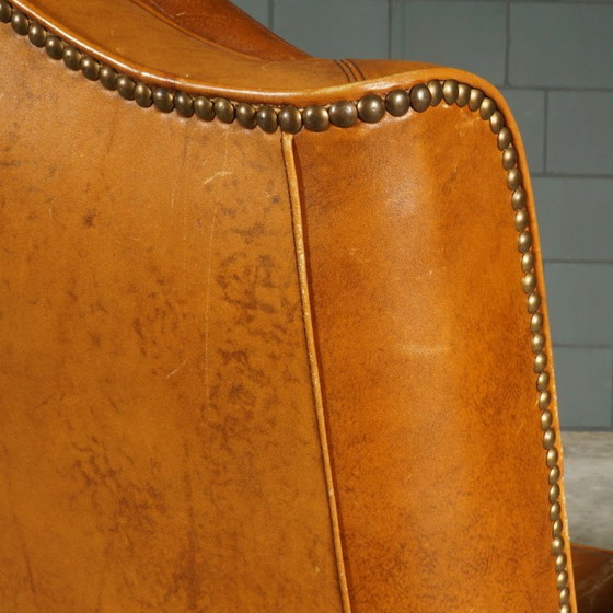 Fauteuil vintage en cuir marron – Wood, Leather (photo 15 of 16)