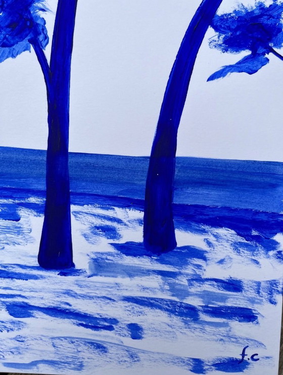 Image 1 of Inkt op 250g wit papier. Formaat 40x30cm.