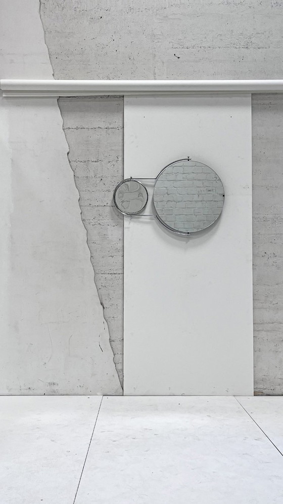 Espejo de pared con lupa giratoria, de Bieffeplast, Italia, década de 2000. – Chrome, Glass (photo 18 of 19)