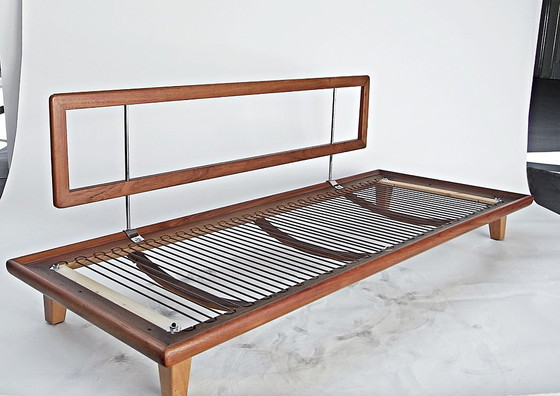 Image 1 of Dagbed, bank 'Minerva' van Peter Hvidt en Orla Molgaard-Nielsen voor France&Son/DK, teakhout, jaren 60