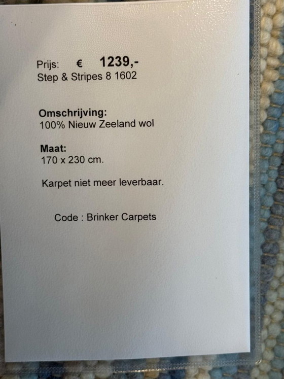 Image 1 of Tappeto Brinker Carpets Step Stripes 8 - 170x230