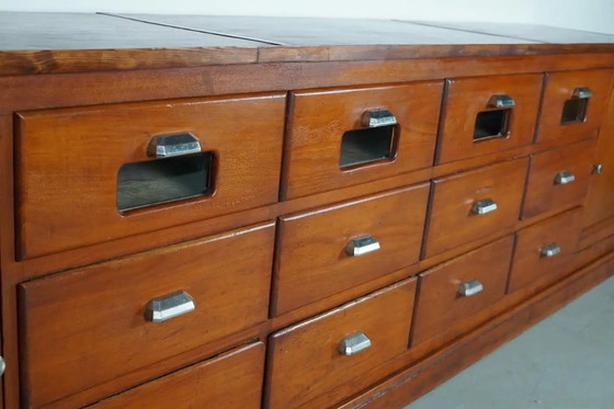 Image 1 of Grande mobiletto da merceria/negozio vintage in pino francese, anni '50