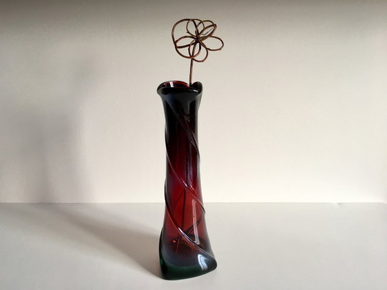 Image 1 of Modernist ART DECO Crystal VASE