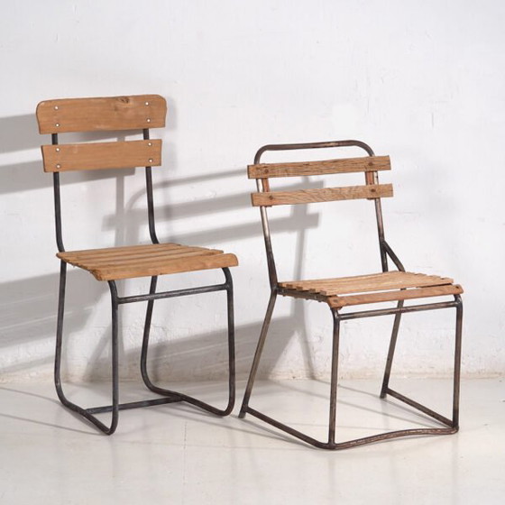 Antieke Tuinstoelen (ca.1920). Set van 2 stuks #1 – Iron, Rustic (photo 5 of 40)
