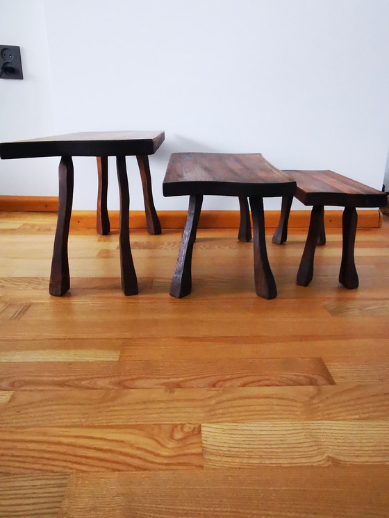 Image 1 of Set Mimi, stile brutalista, modello tronco d'albero