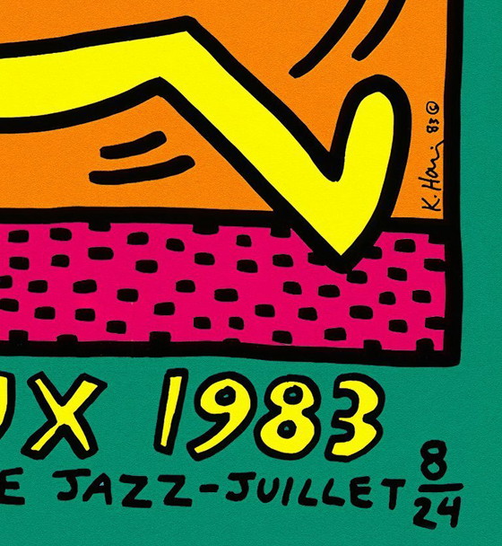 Image 1 of Keith Haring - Montreux Jazz Festival - Poster 70 × 100 cm