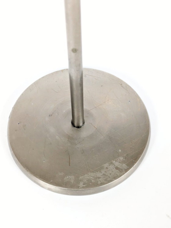 Image 1 of Coppia di portacandele postmoderni anni '80 | Acciaio inossidabile e ottone con design ad ala