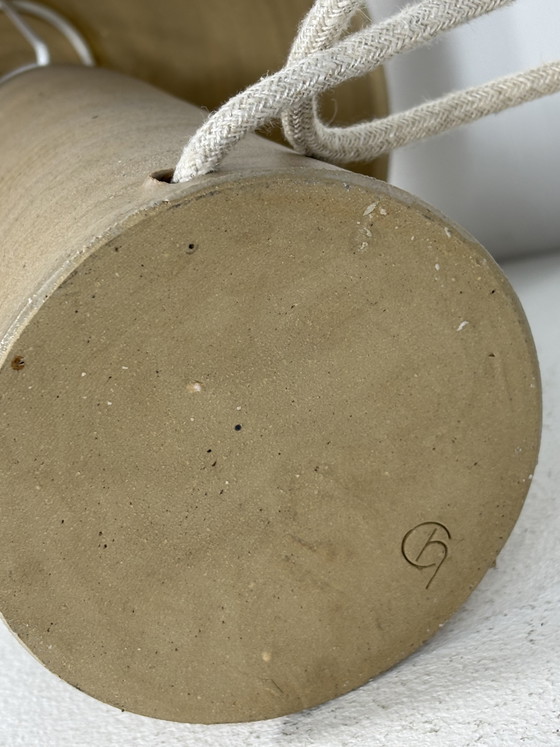 Image 1 of Vintage Ceramic Mushroom Table Lamp designed by Claire Horsten, Belgium