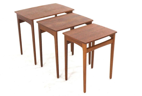 Svend Åge Madsen Nesting Tables Vintage Deens Teak – Svend Age Madsen, Bijzettafels, Wood (photo 15 of 22)