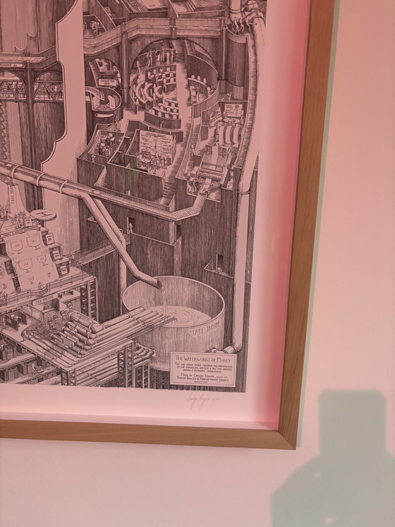 „Das Wasserwerk des Geldes“ Carlijn Kingma – Kunstdrucke, Glass, Paper (photo 3 of 3)
