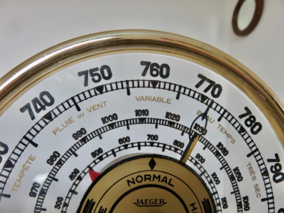 Jaeger, Thermometer, Barometer, Skeleton, 7.A.B, Meteorological Station, 1960 – Decorative Objects, Glass (photo 6 of 12)