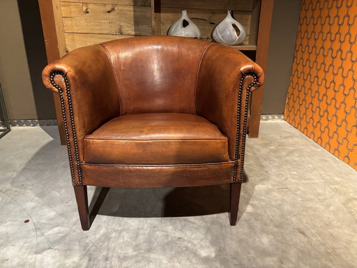 Schapenleren Clubfauteuil merk Bendic 