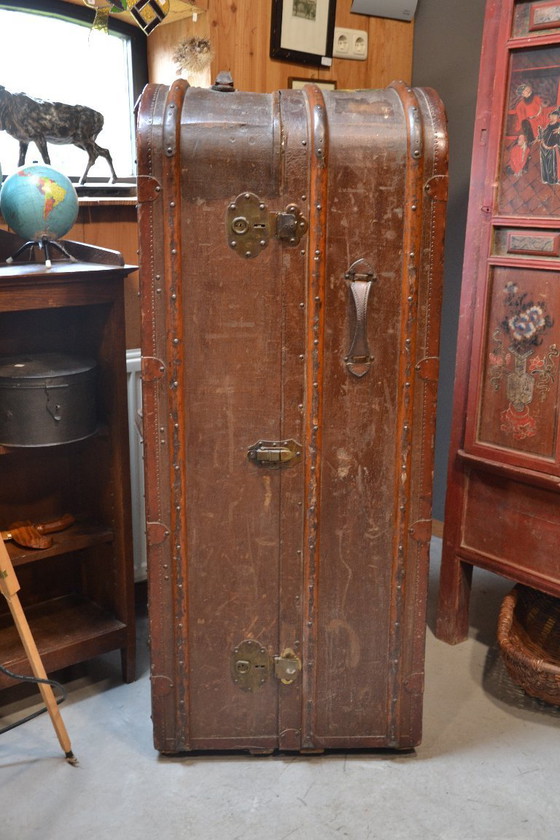Image 1 of Alter antiker Reisekoffer – Kabinenkoffer – Original