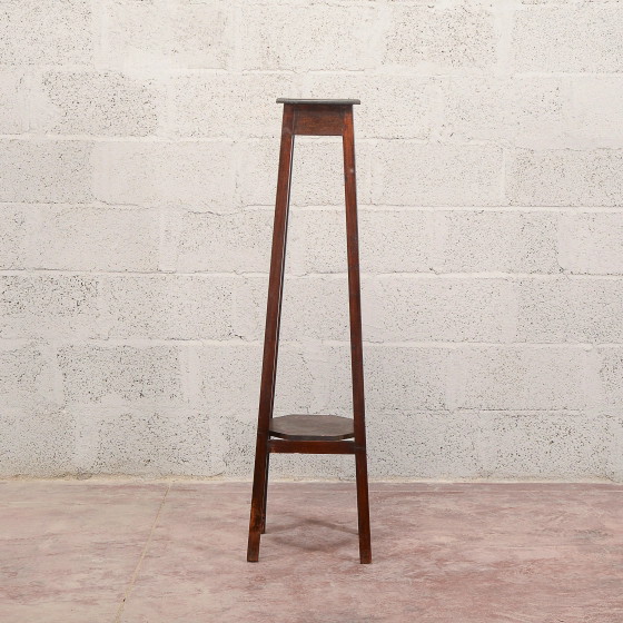 19th Century Fir Wood Tripod Plant Stand – Plant table, Klassiek (photo 5 of 11)