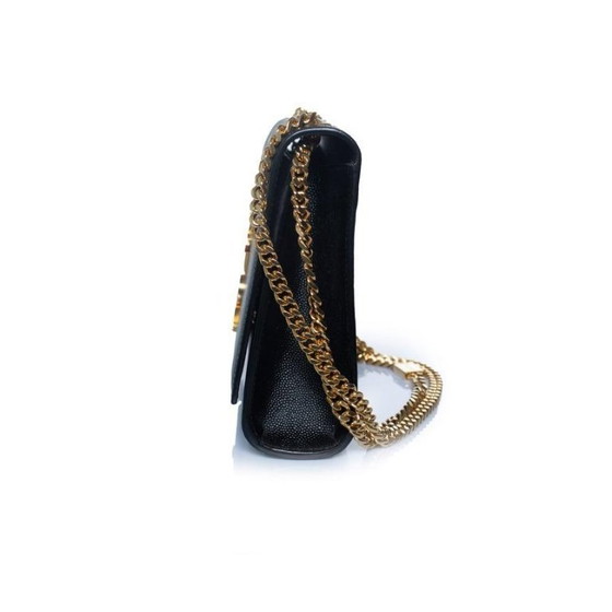 Image 1 of Sac bandoulière Kate moyen Saint Laurent noir