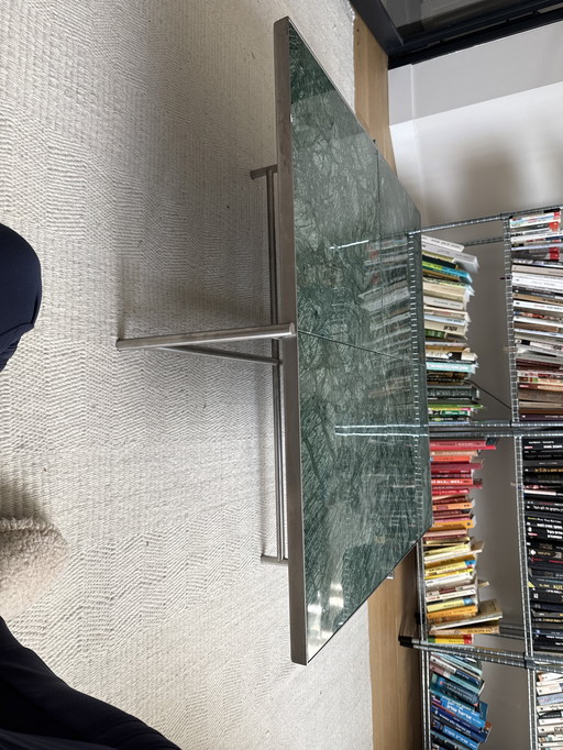 A marble coffee table 