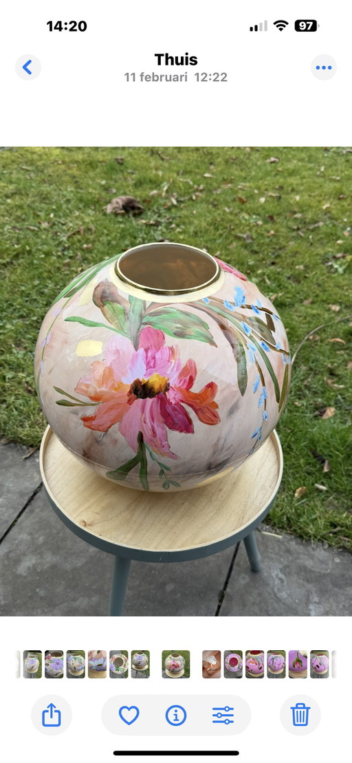 Nouveau vase peint à la main VIBE Art XL