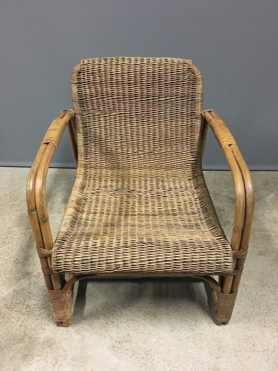 Image 1 of ERICH DIECKMANN BAUHAUS LOUNGE STOEL UIT DE JAREN 30.