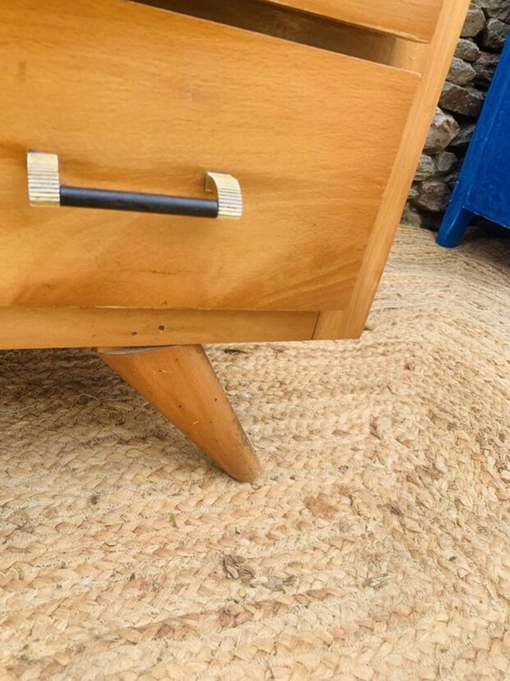 Vintage 4-drawer Chest of drawers 60s – Wood (photo 19 of 24)