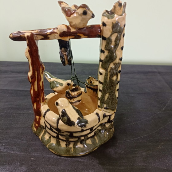 Aegitna Vallauris Ceramic Birdhouse – Jérôme Massier Style – 1950s/60s – Decorative Objects (photo 3 of 7)