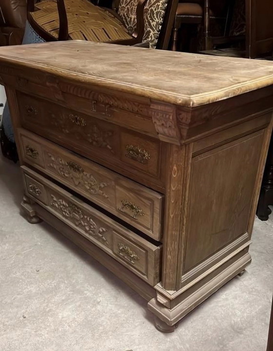 Image 1 of Antiek eiken ladenkast