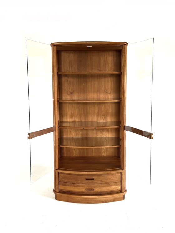 Image 1 of Vetrina danese vintage in teak e vetro anni '80