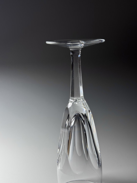 Image 1 of Flûte da champagne in cristallo tagliato a mano vintage Barthmann