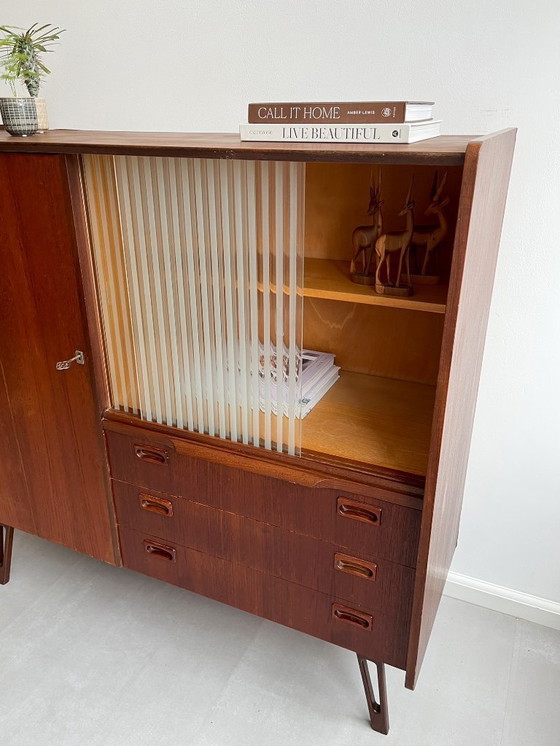 Image 1 of Credenza alta vintage in teak, anni '60