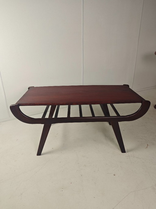 Mid Century Modern Vintage Coffee Table Reversible Top – salontafels, Wood (photo 2 of 9)