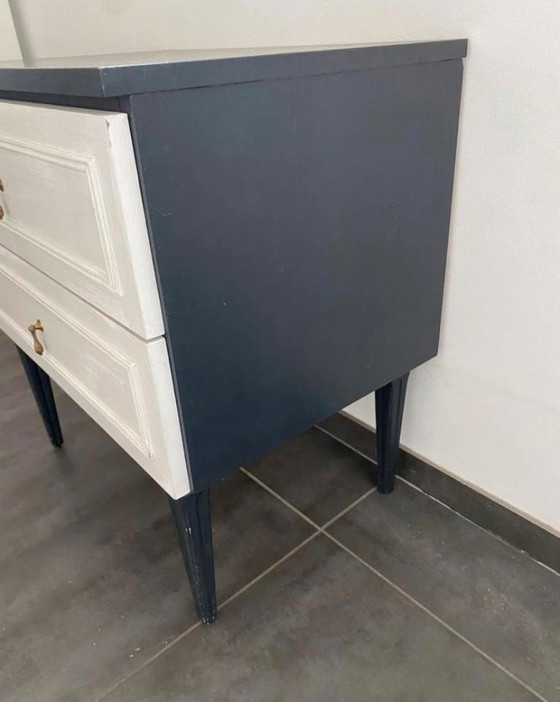 Image 1 of Vintage nachtkastje 2 lades