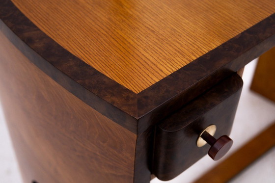 Image 1 of Ensemble coiffeuse + chaise Art déco, Pologne, Art déco, vers 1940.