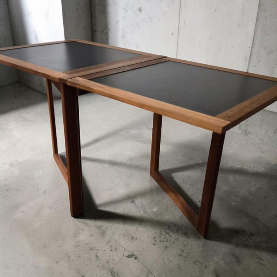 Image 1 of Vintage folding teak side table, Arne Robbert Dansih, Made in Denmark