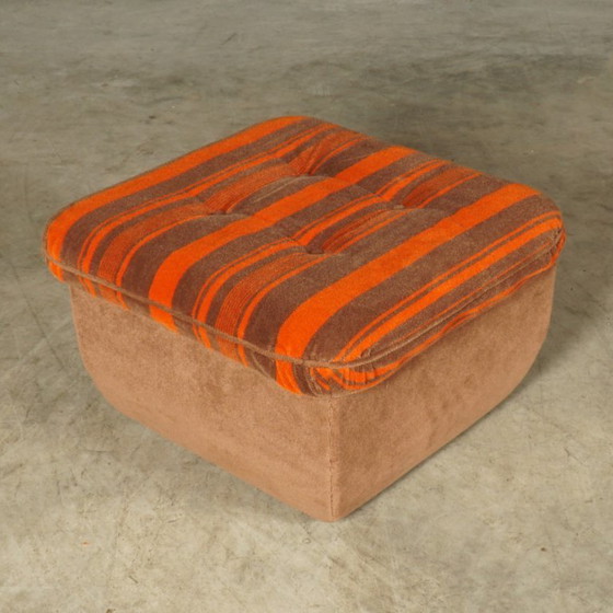 Image 1 of Midcentury modulaire zithoek/zitgroep – velours – jaren 70