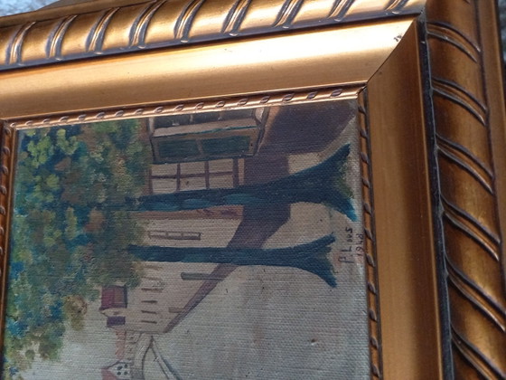 Dipinto a olio suggestivo 1948 – Arte, Wood, Canvas (photo 5 of 5)