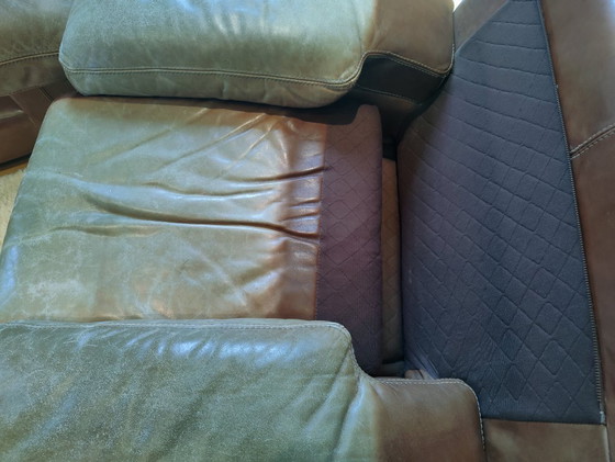 Image 1 of Set di divani in pelle di bufalo vintage: design senza tempo, comfort ineguagliabile e carattere autentico