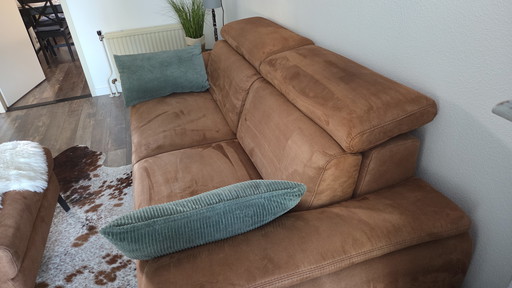 2.5 seater electric relaxation sofa with footstool