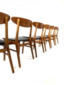 6 sedie da pranzo vintage modello 210, Farstrup anni '60