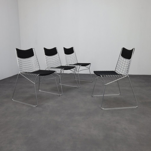 4x Dining Chair String Chair Shin Azumi Magis, 2007