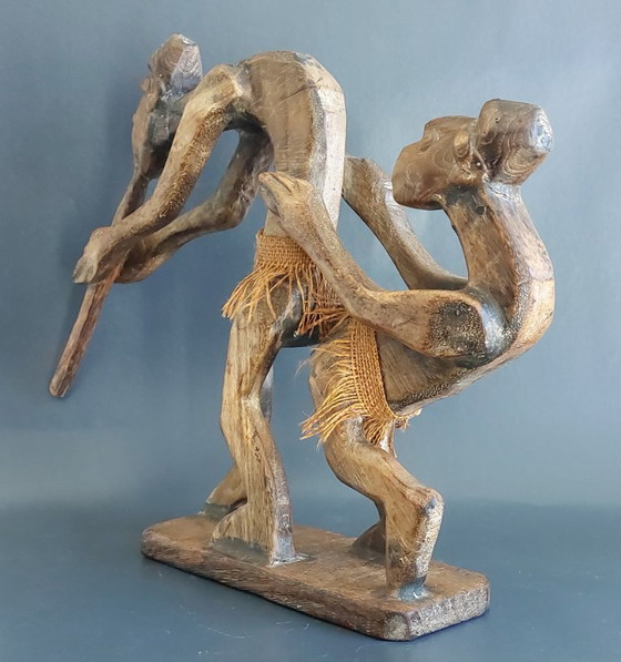 Image 1 of Antica scultura erotica africana in legno