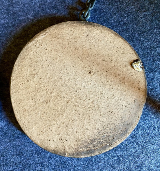 Image 1 of Set di 3 decorazioni murali in ceramica, fiori murali, vintage anni '70 Jan van Erp